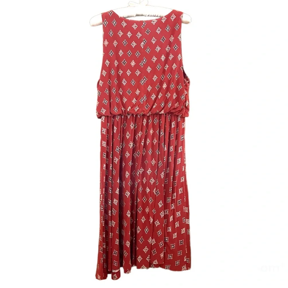 ANN TAYLOR Loft Aztec-motif dress, size LP - Picture 2 of 10